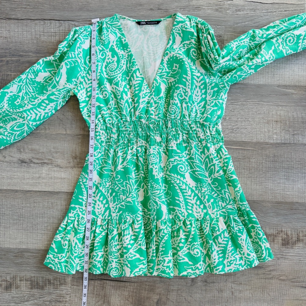 Zara Linen Blend Dress (size M) - Picture 9 of 14